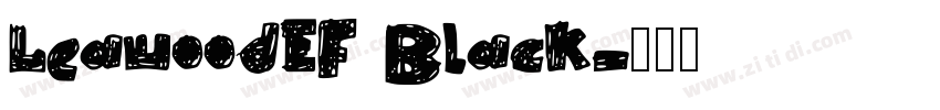 LeawoodEF Black字体转换